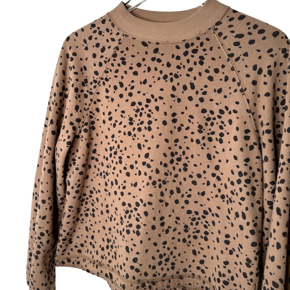 Abercrombie & Fitch Mini Mockneck Brown Spotted Sweater Size Medium - Picture 5 of 9